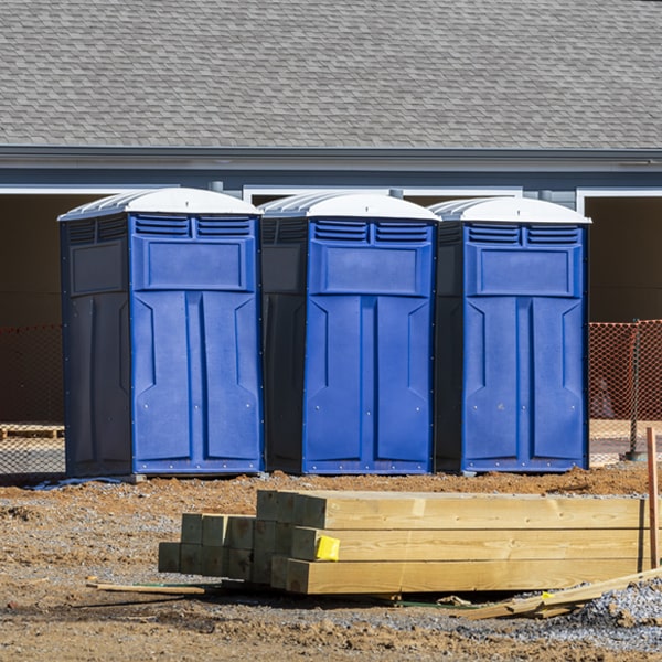 how often are the portable toilets cleaned and serviced during a rental period in Kirkwood